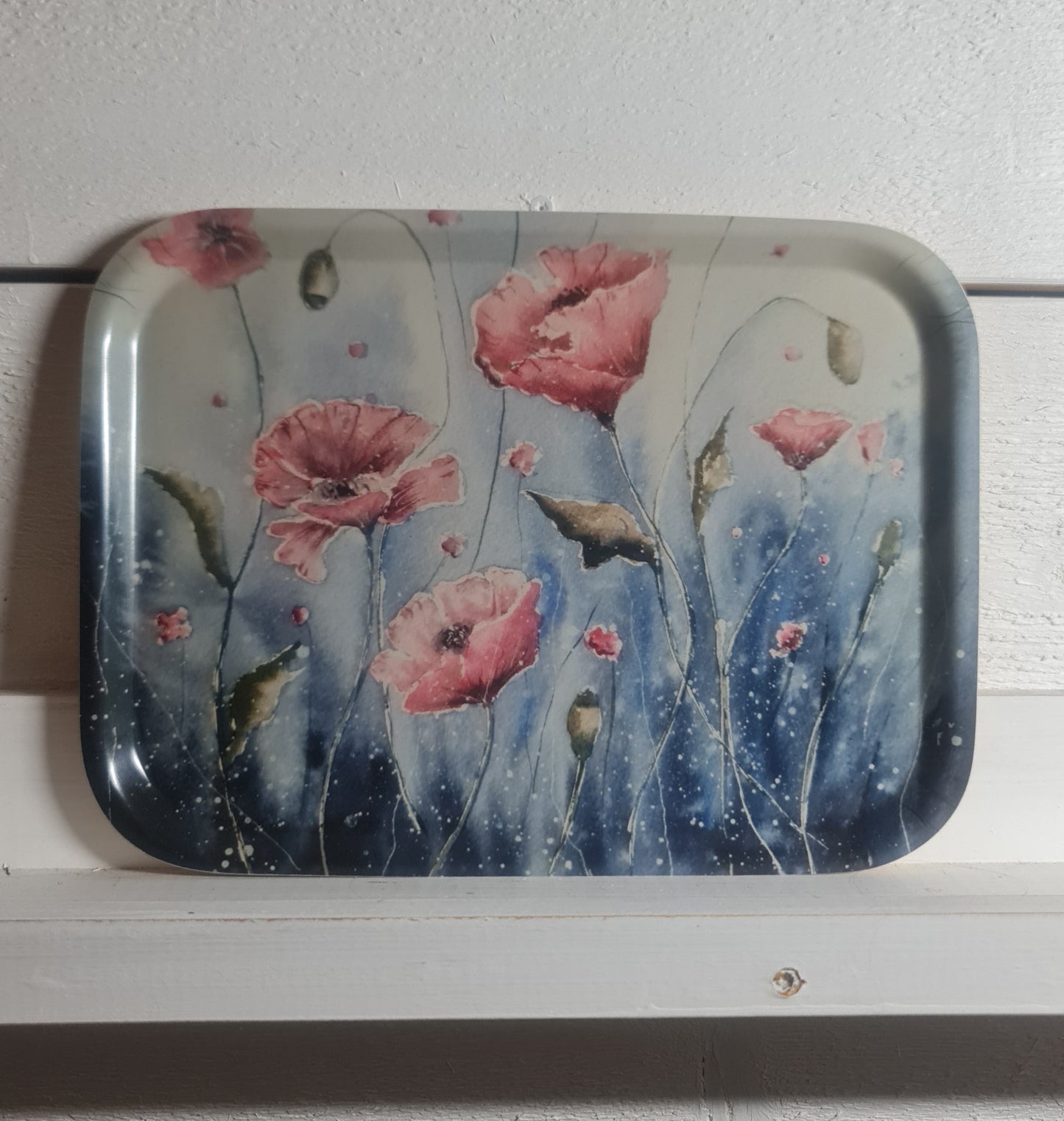 Bricka "Poppies in Pink"