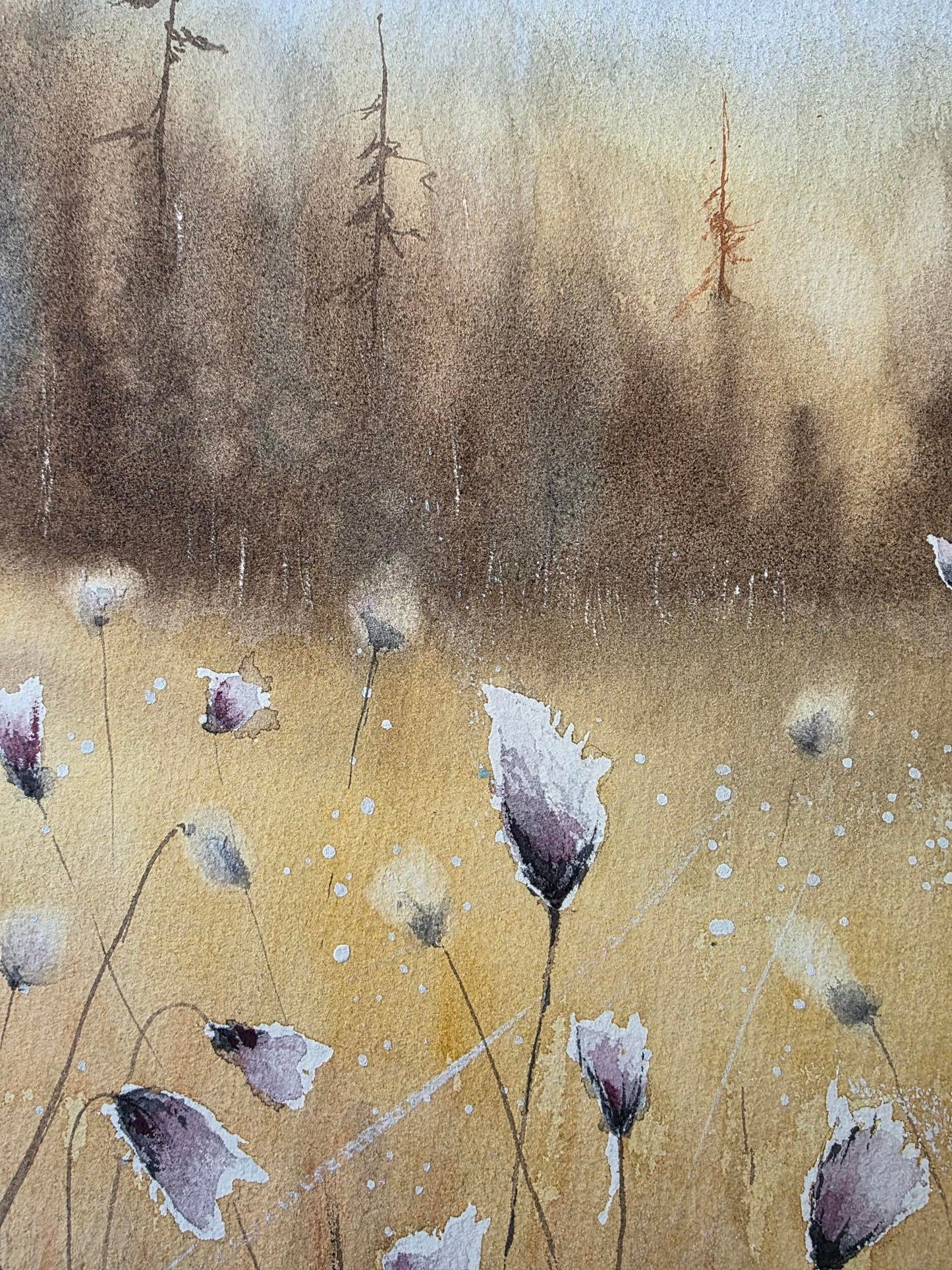 Golden Fields of Flower 30x40 cm