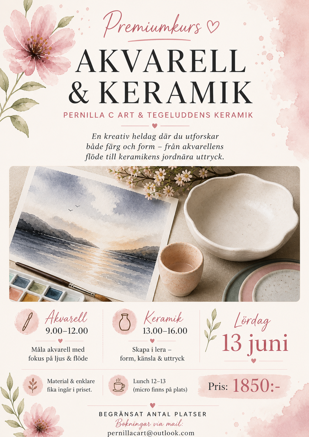 AKVARELL & KERAMIK 13 JUNI