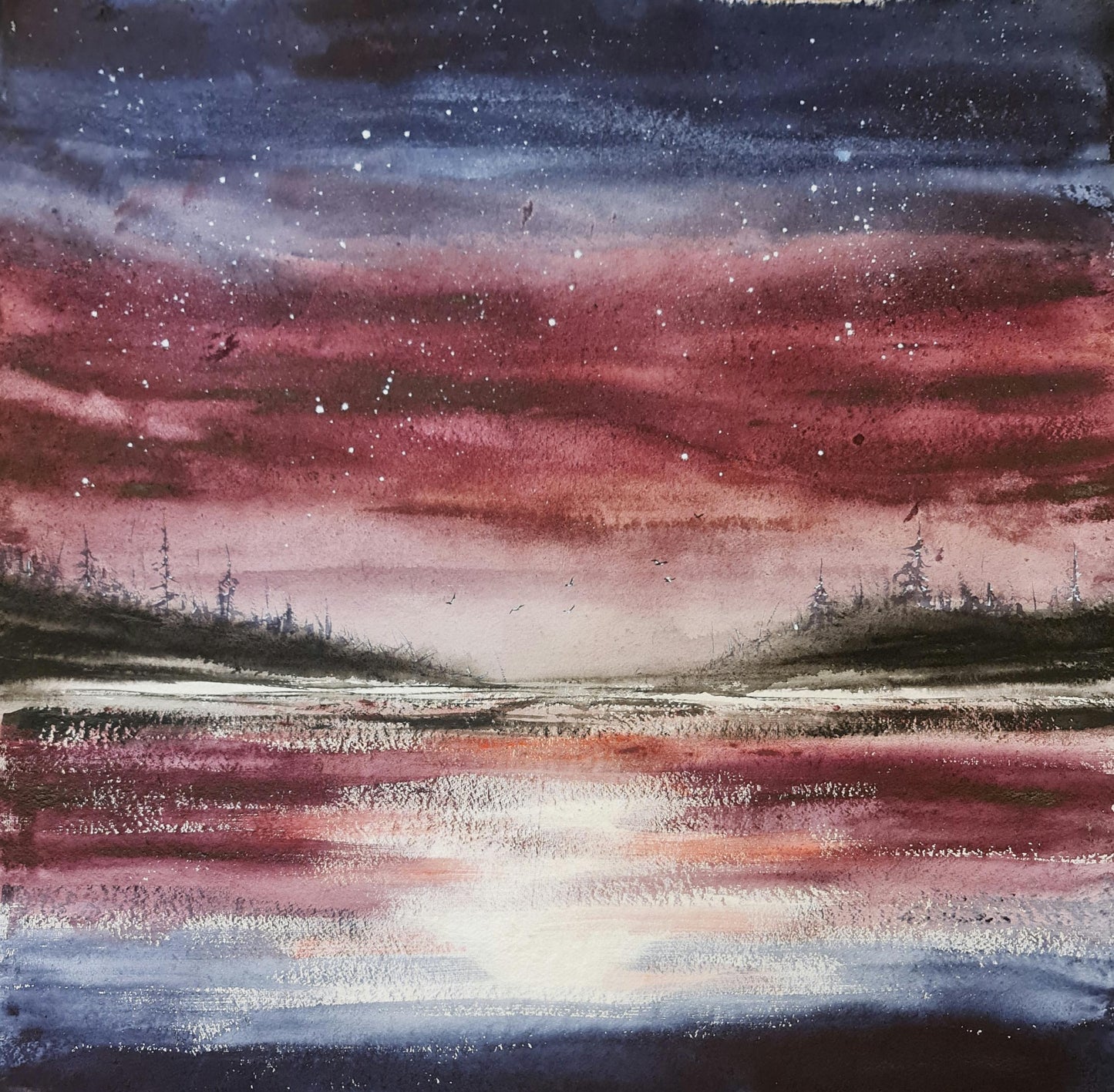 Shine through the Stars 100x100 cm