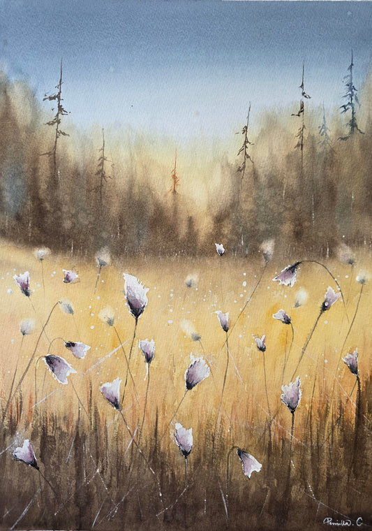 Golden Fields of Flower 30x40 cm