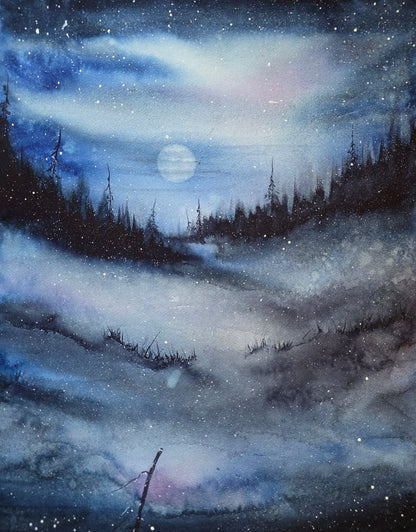 "Clear and Frozen" 40x50 cm