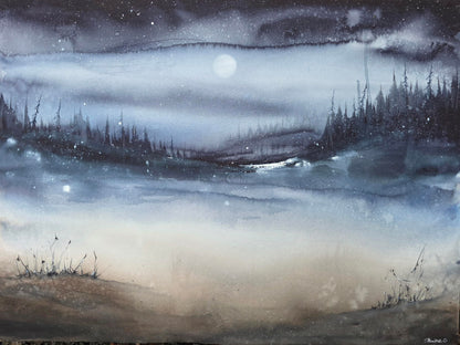 Hushed Winter Light 56x76 cm