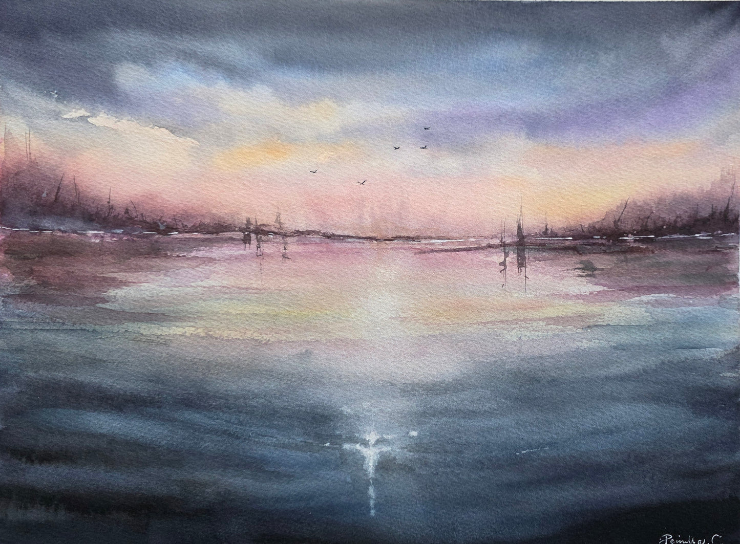 Where Light Find Stillness- 28x38 cm