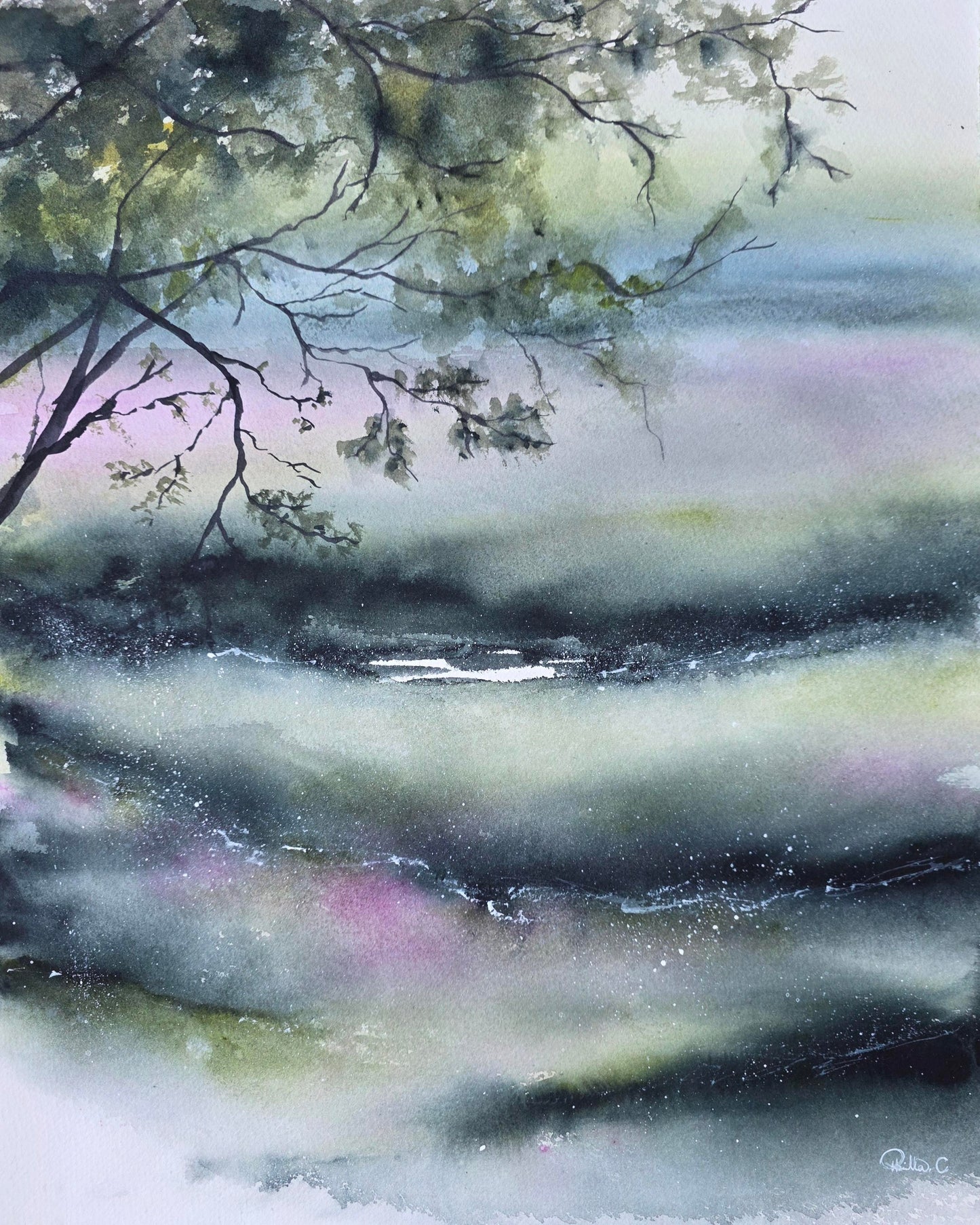 Sval Gryning - 40x50 cm