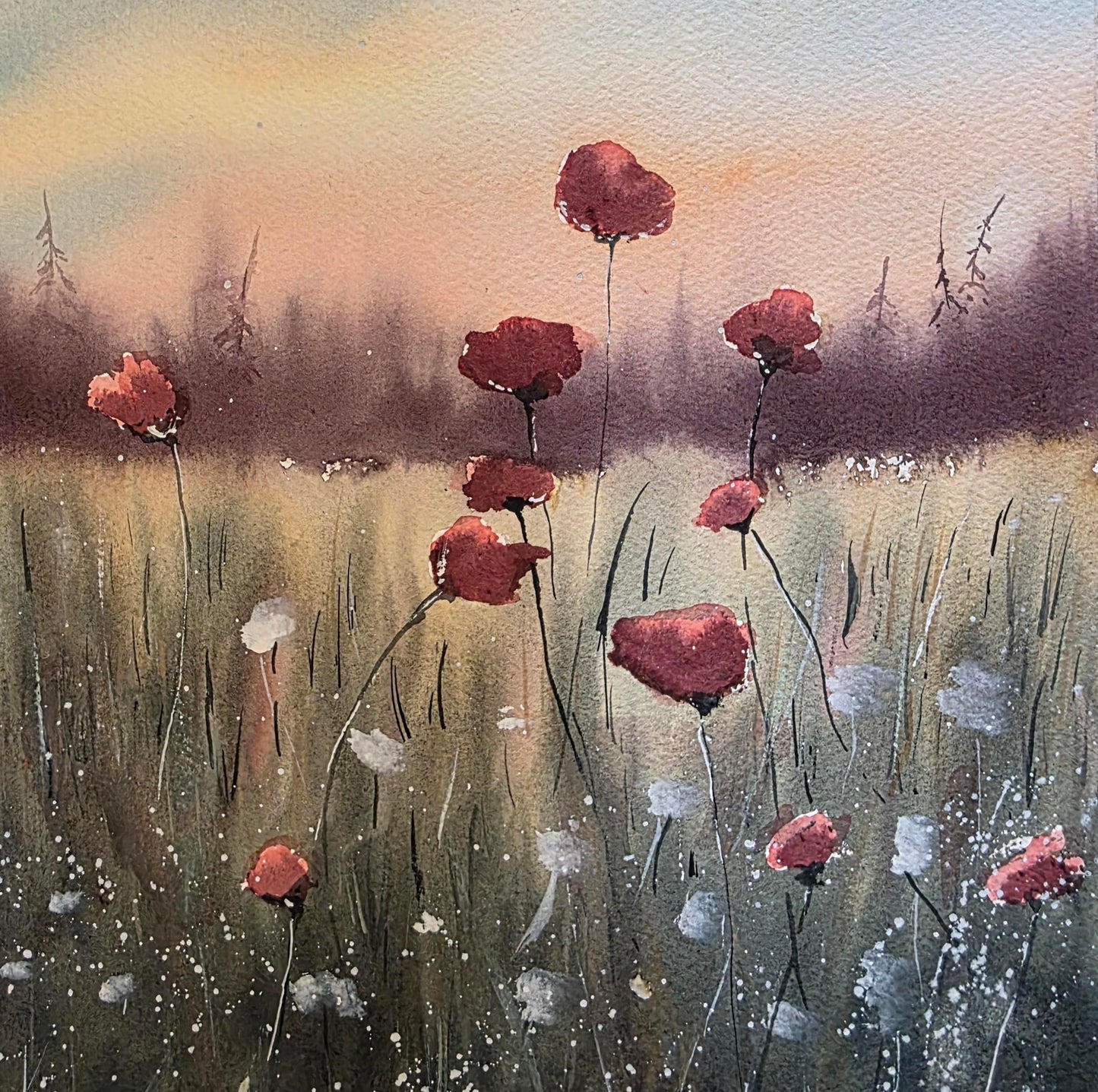 Where Poppies Dream - 25x25 cm