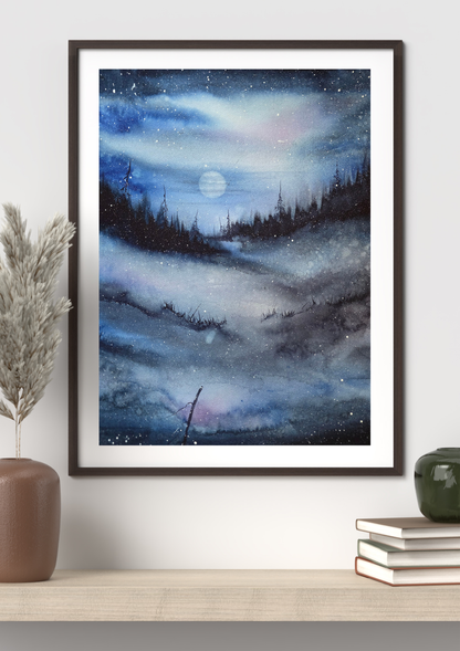 "Clear and Frozen" 40x50 cm