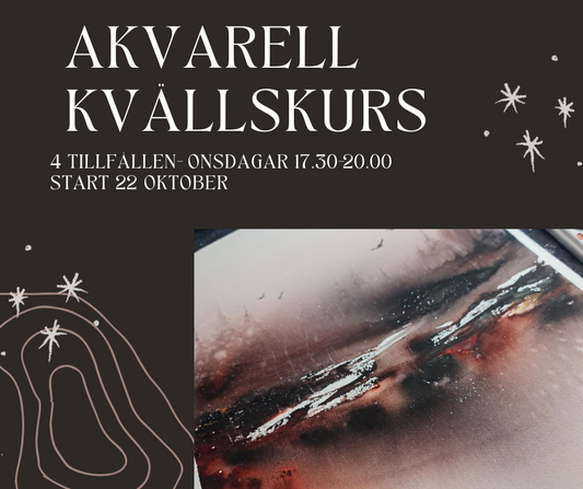AKVARELLKURS- FÖR DEJ SOM MÅLAT LITE INNAN V.43-47