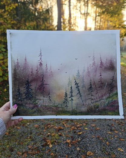 Veil of Dawn- 30x40 cm