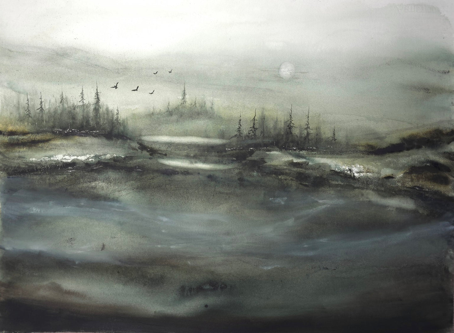 The Quiet Between- 56x76 cm