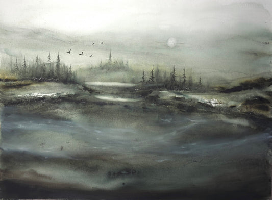 The Quiet Between- 56x76 cm