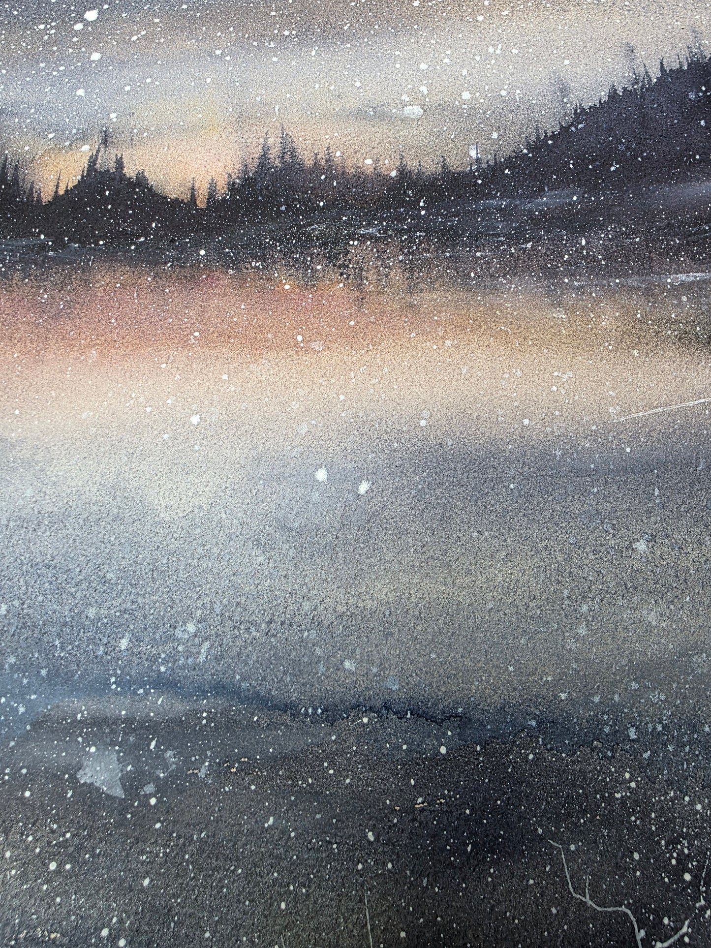 At the end of the year~ 30x40 cm